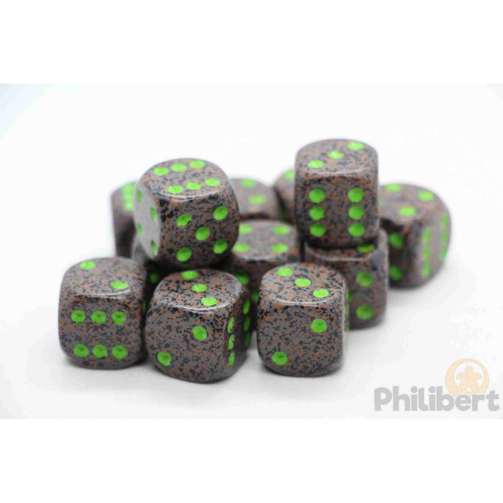 Set de 12 Dés 6 Faces Speckled