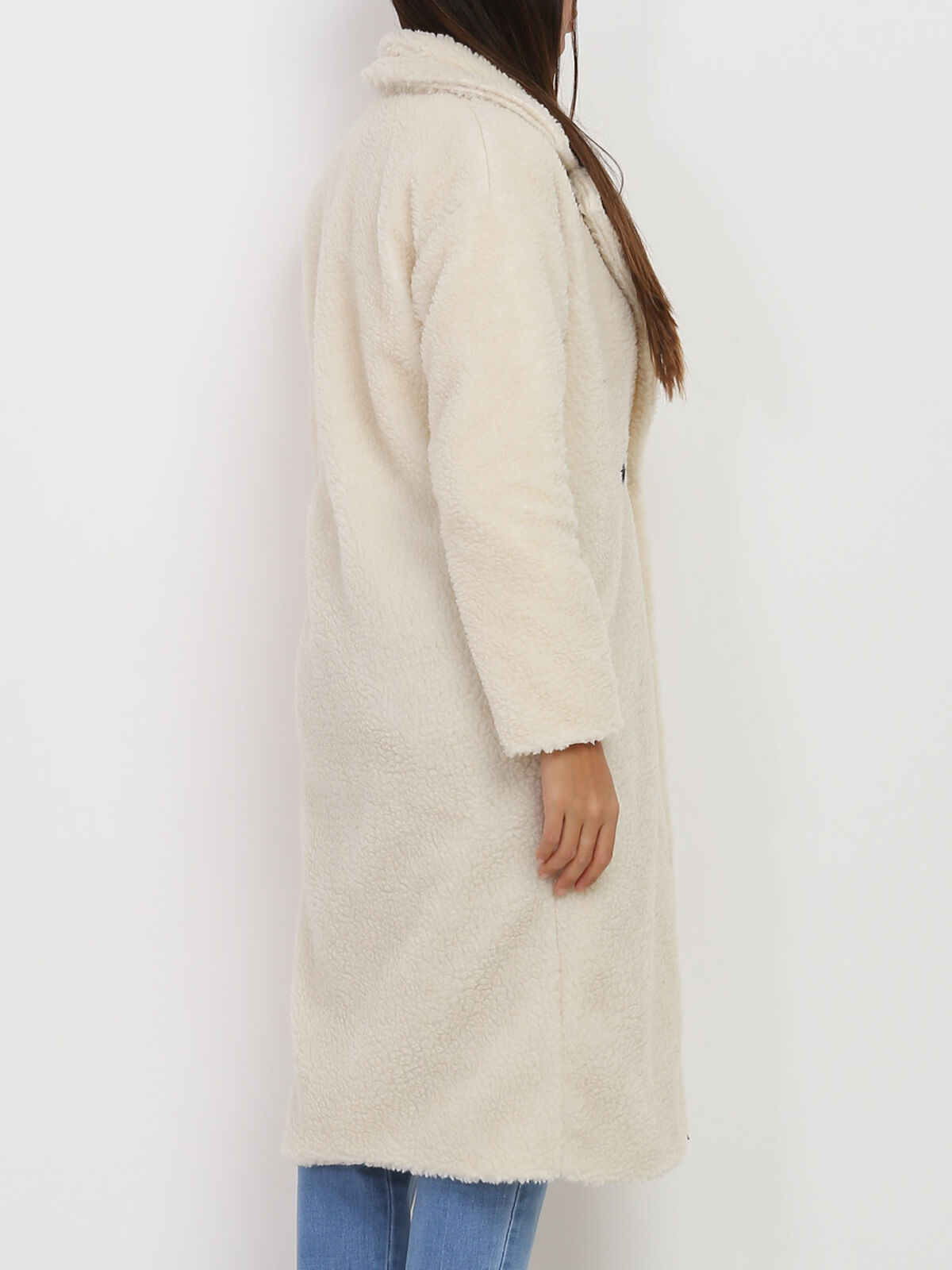 Manteau moutonné- Beige