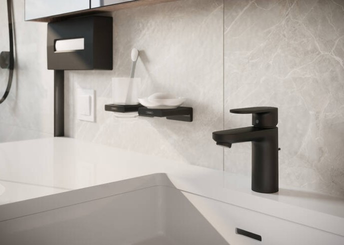 Hansgrohe AddStoris zeepschaaltje zwart mat