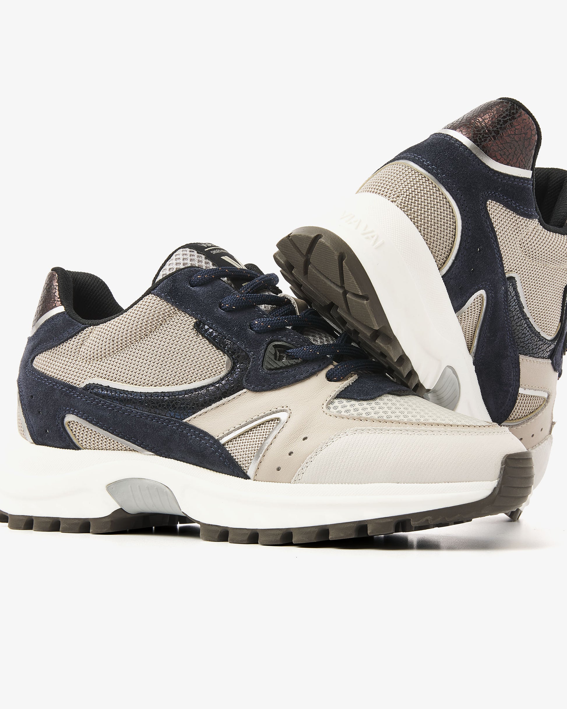 VIA VAI beige dames sneakers Danae Vicky