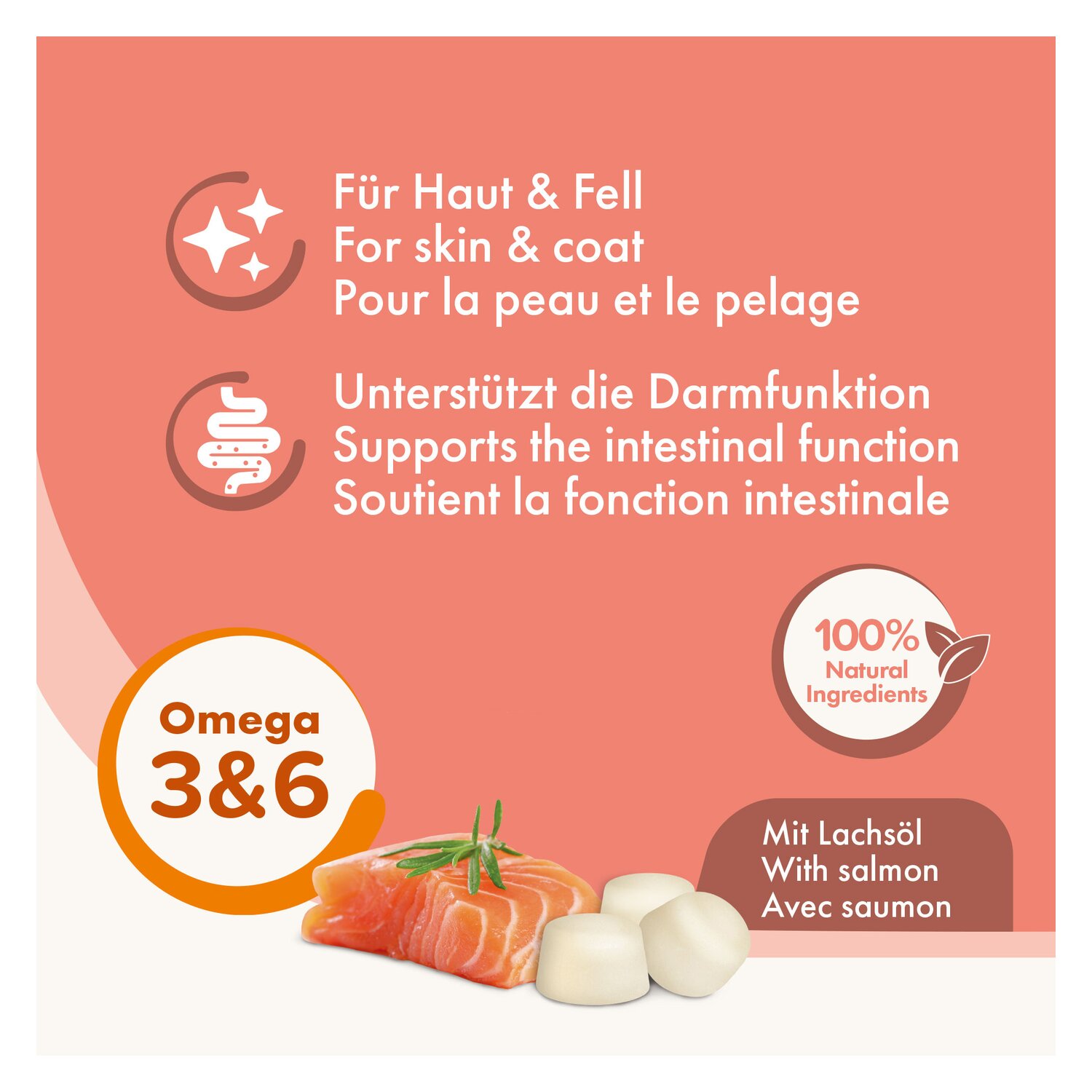 beaphar Bonbons für Hunde  - 245 g - Lachsöl