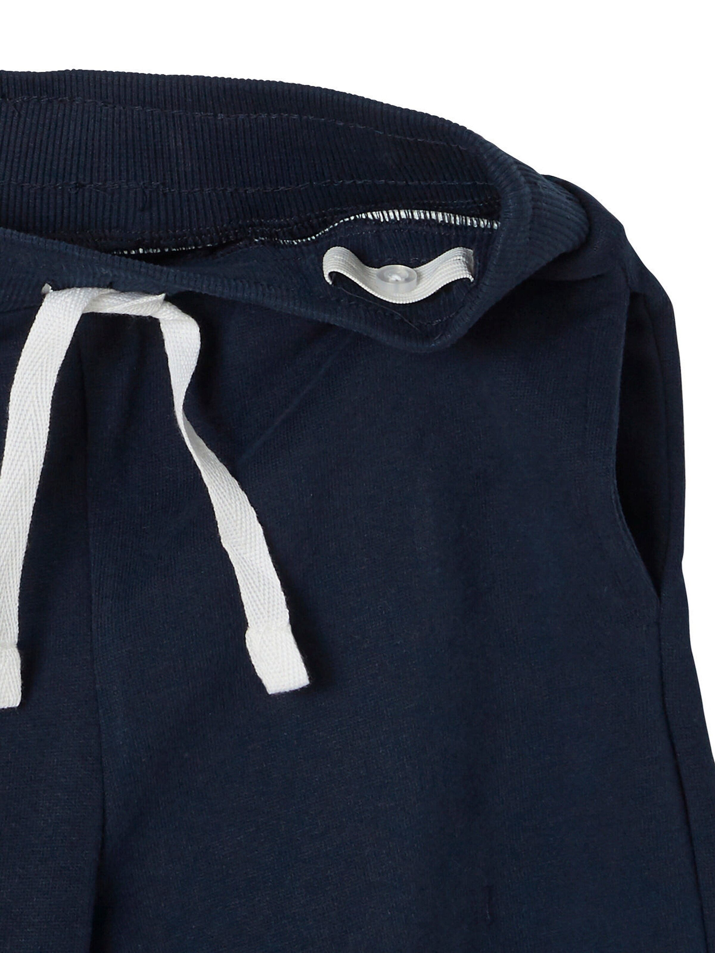 Vertbaudet 2er-Pack Jungen Sweat-Shorts BASIC, Bundweite verstellbar nachtblau+blau