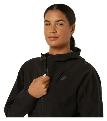 Veste imperméable Asics Metarun Waterproof Noir Femme