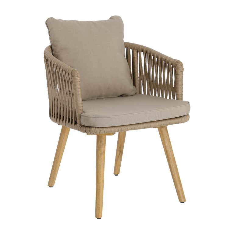 Kave Home Hemilce tuinstoel acccia beige