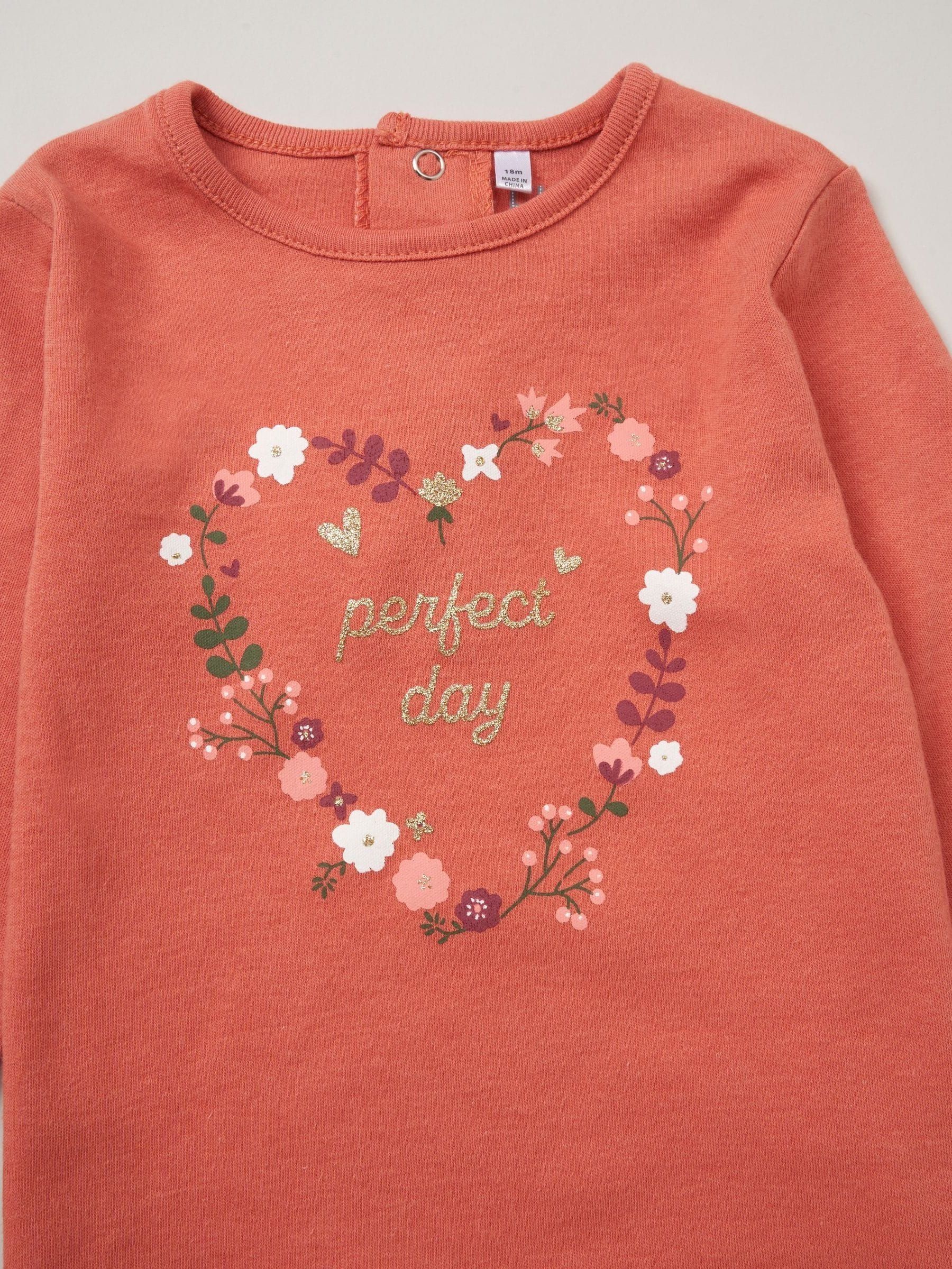 Oranje - Lily & Jack bodywarmer met imitatiebont en 100% katoenen top en legging