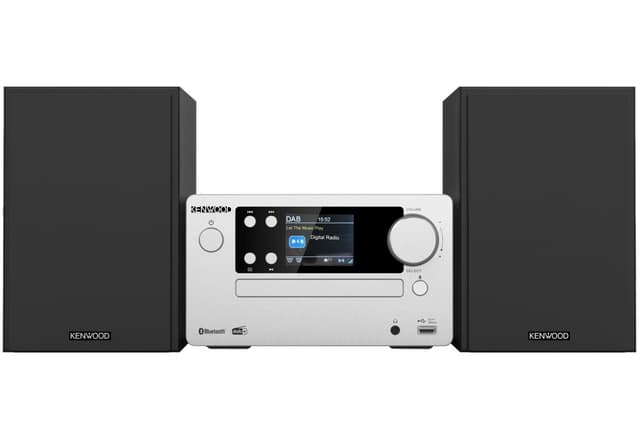 Kenwood M-725DAB Minianlæg med Bluetooth og DAB+ (Sølv)