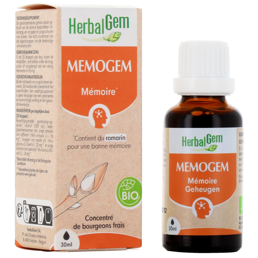 Herbalgem Memogem : soutien de la mémoire - Gemmothérapie