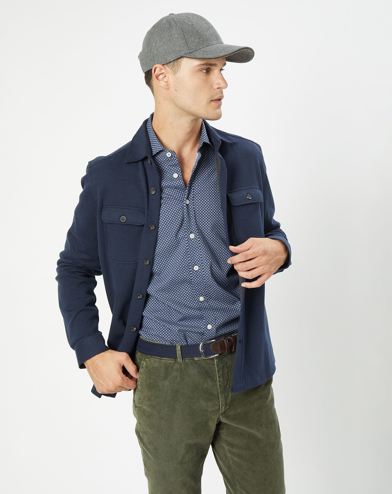 Hackett London Surchemise en Jersey bleue