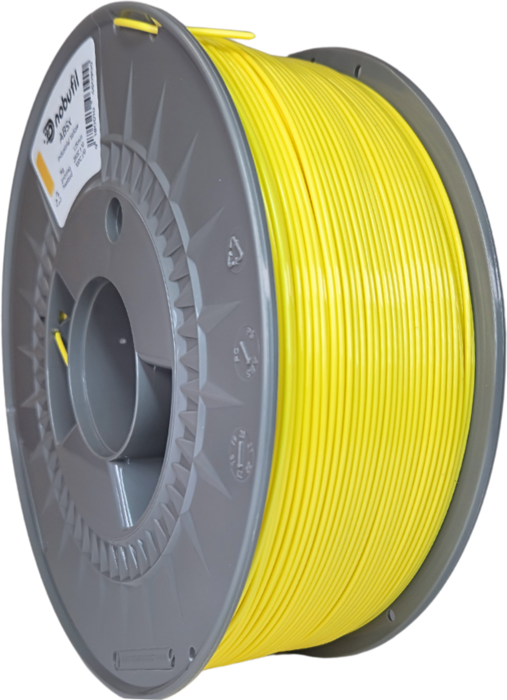 Nobufil  ABSx Industrial Yellow, 1,75 mm / 1000 g    ABS Filament aus recycelten Kunststoffen