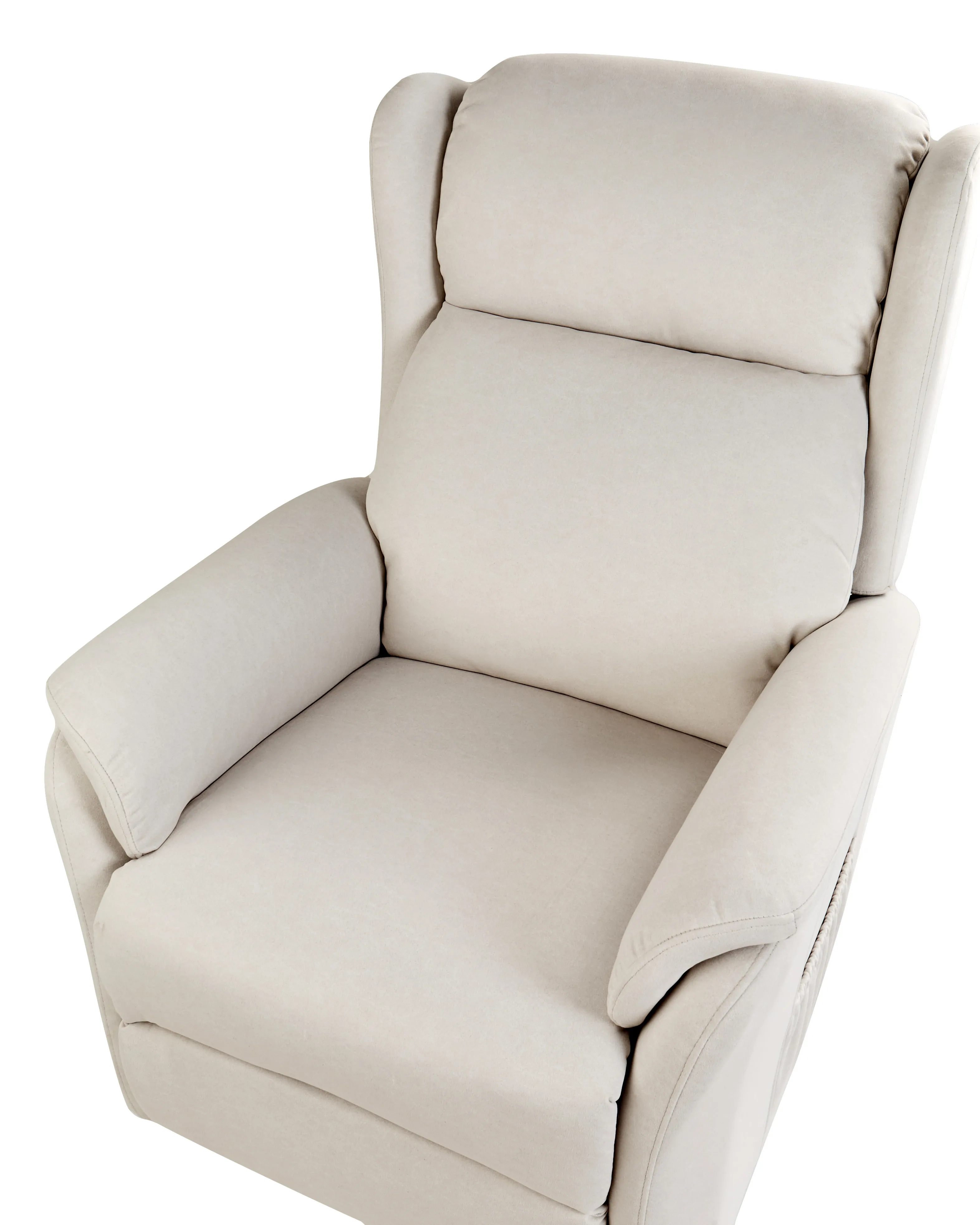 Elektrische relaxfauteuil ELEGY inclusief voetensteun Stof Lichtbeige