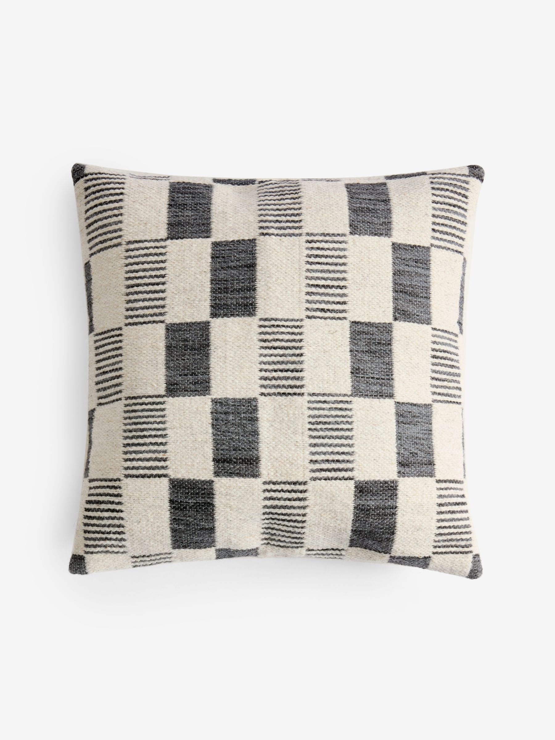 Woven Check Cushion