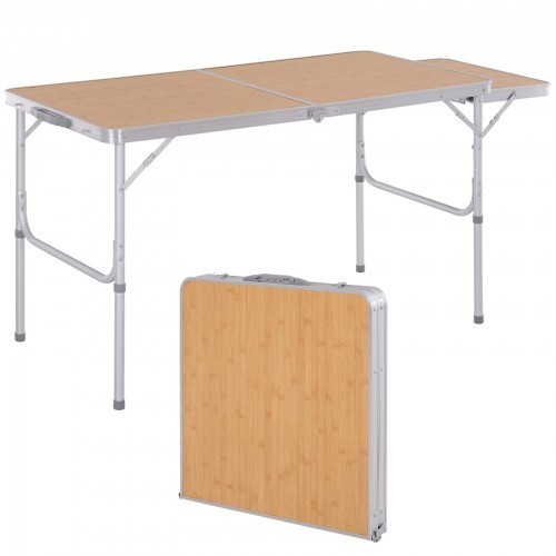 Mesa dobrável Outsunny, marrom