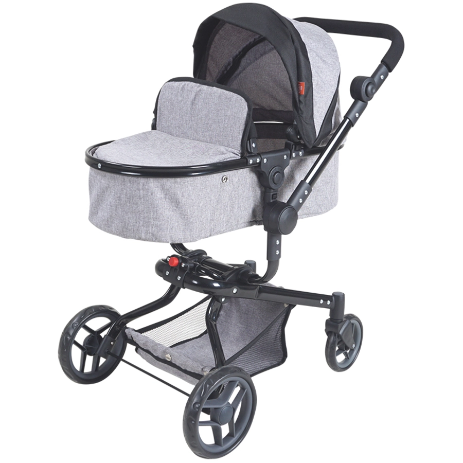knorr toys® Puppenwagen Boonk - stone black grau
