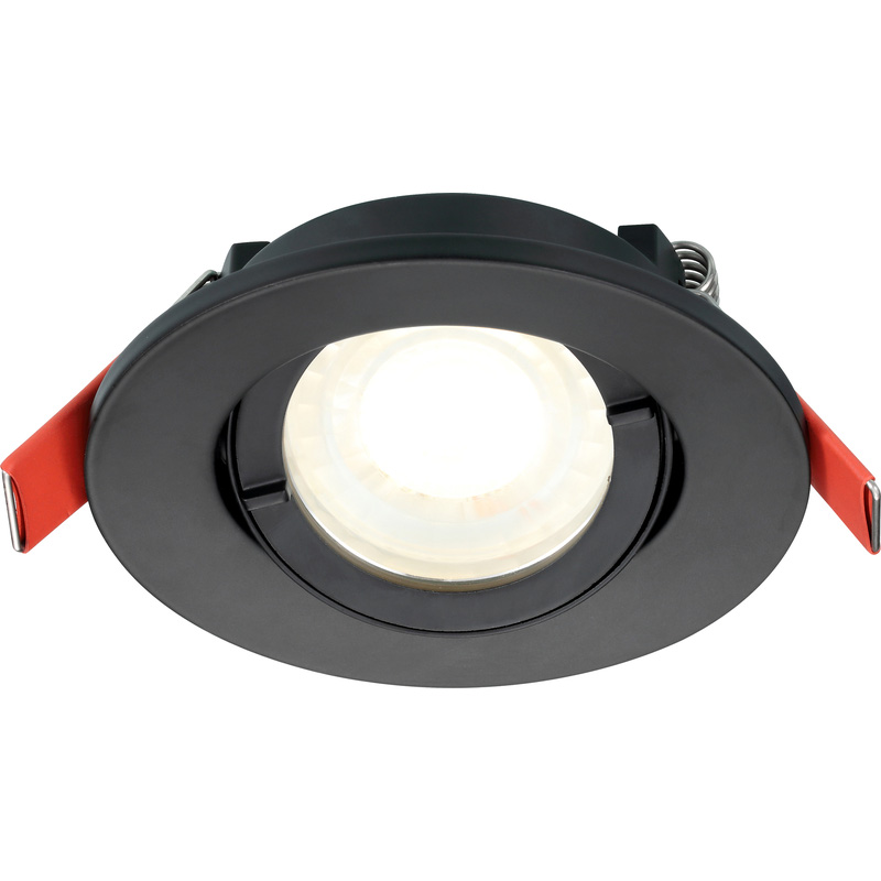 Lumiance Inset Trend 75 badkamer inbouwspot kantelbaar Zwart