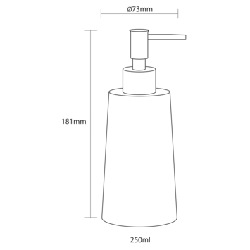 Sealskin Pierra zeepdispenser grijs