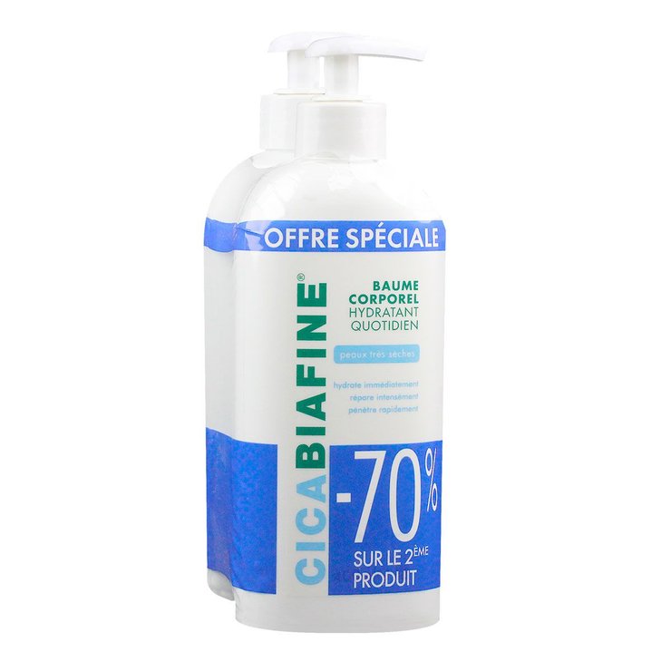 Baume hydratant peaux sèches 2x400ml (le 2ème à -70%)