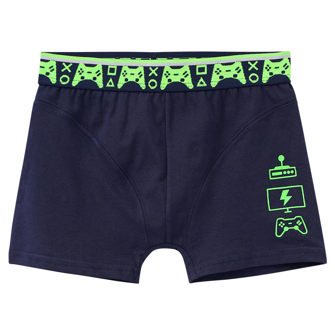 Topolino 3 Jungen Boxer mit Bio-Baumwolle dunkelblau / blau / hellgrau