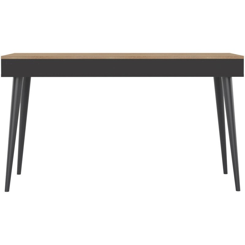 Bureau Horizon chêne clair 134 x 59 cm piètement bois massif avec tiroir