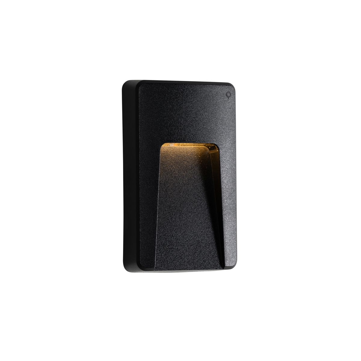 Buiten wandlamp zwart rechthoekig incl. LED IP65 - Gem