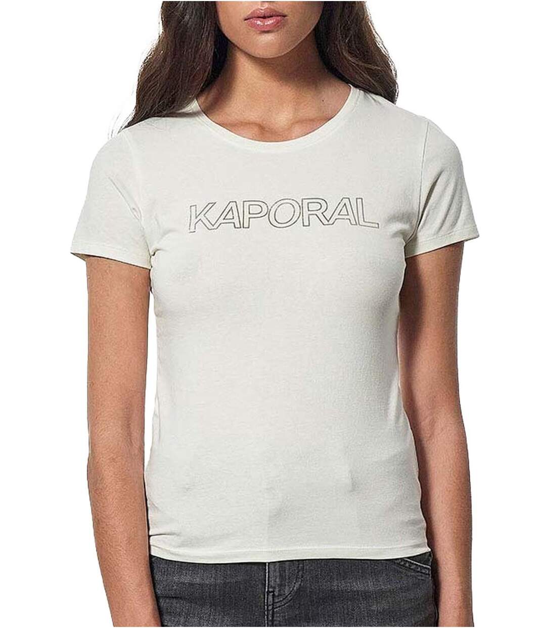 Tee shirt stretch en coton  -  Kaporal - Femme
