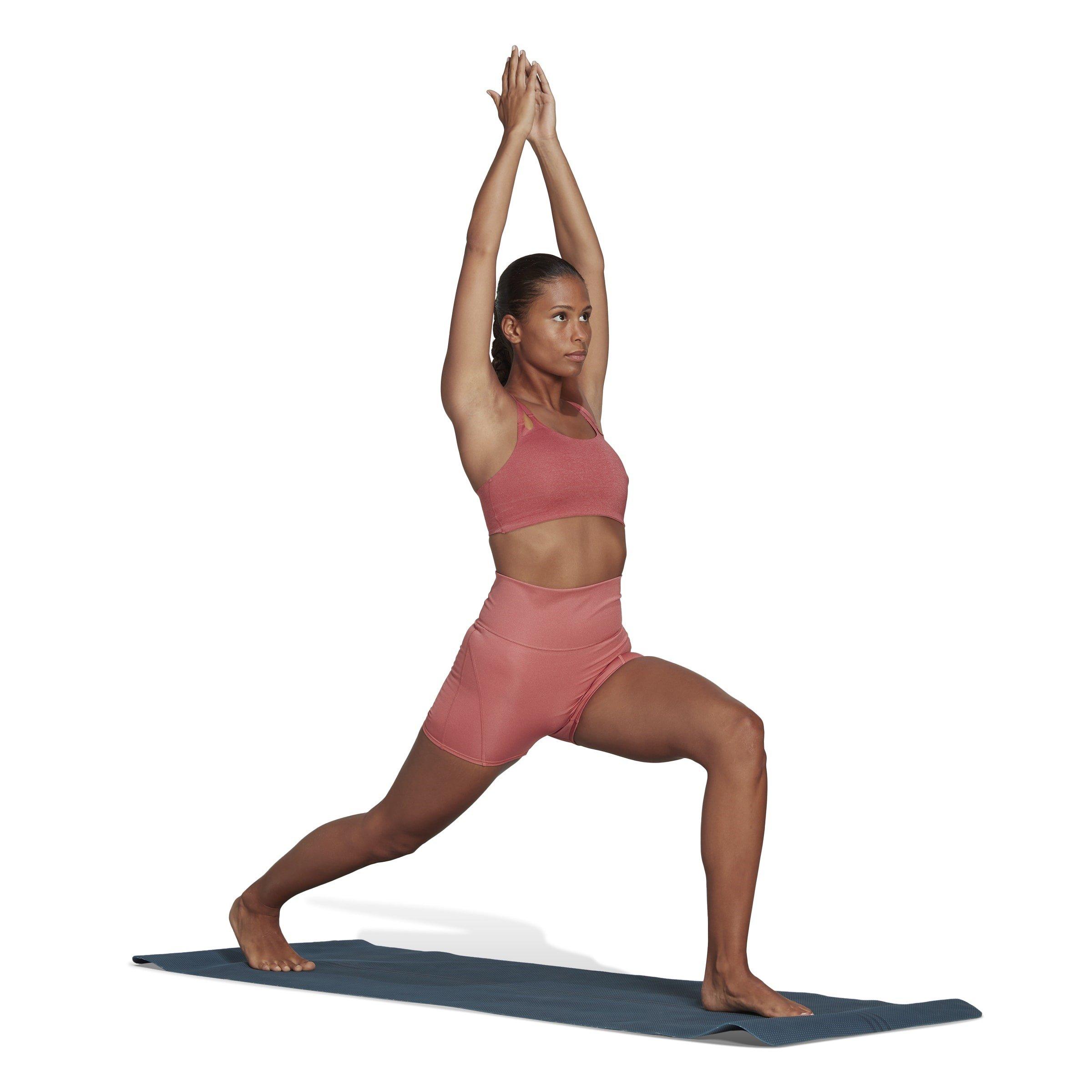 adidas Yoga Luxe Studio Light Support Fire Bra Womens