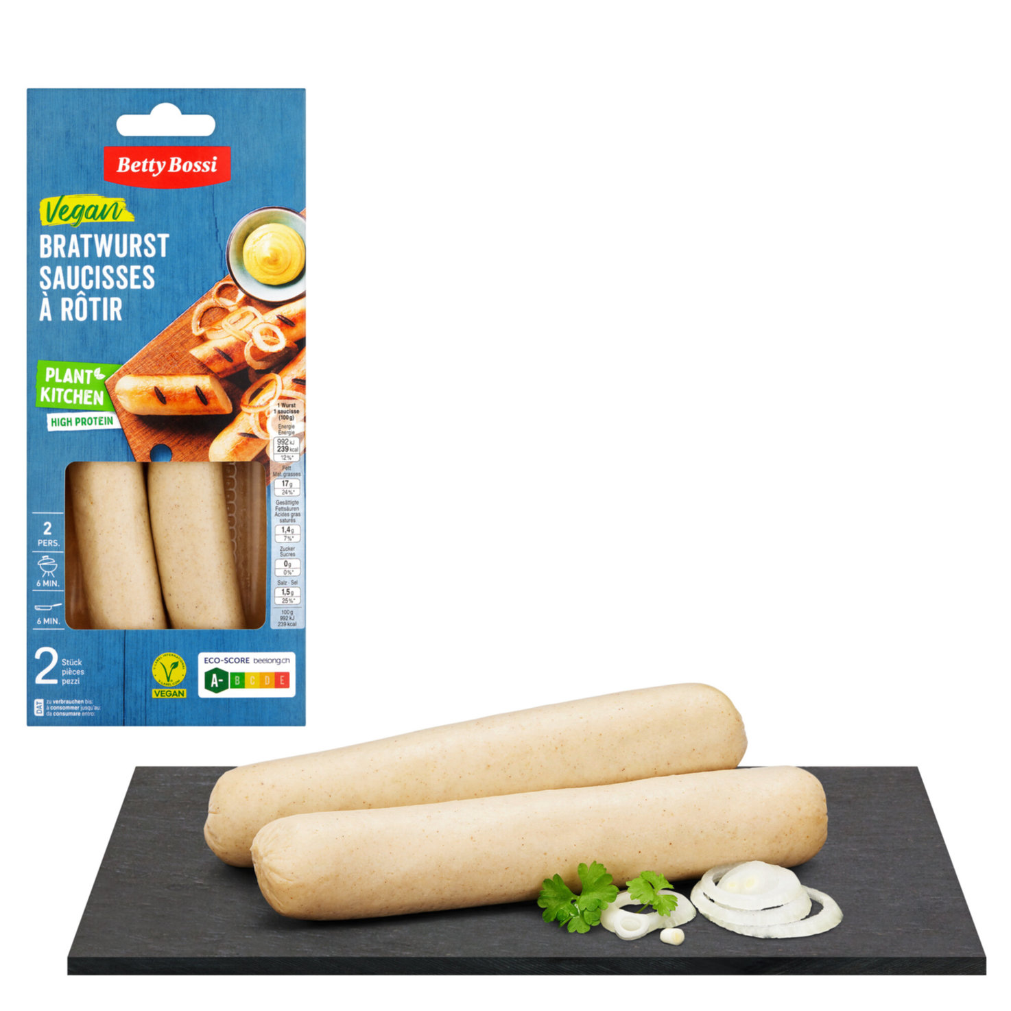 Betty Bossi Plant Kitchen vegane Bratwurst -