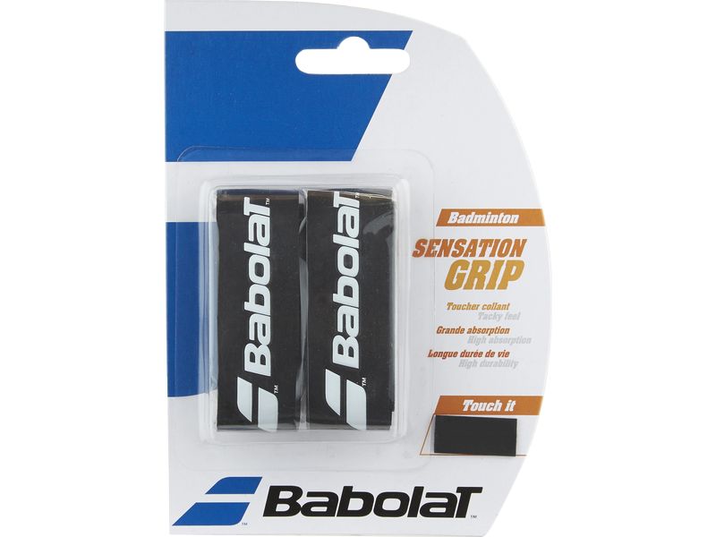 Babolat Grip Sensation 2 Stück, schwarz Ersatz-Griffband