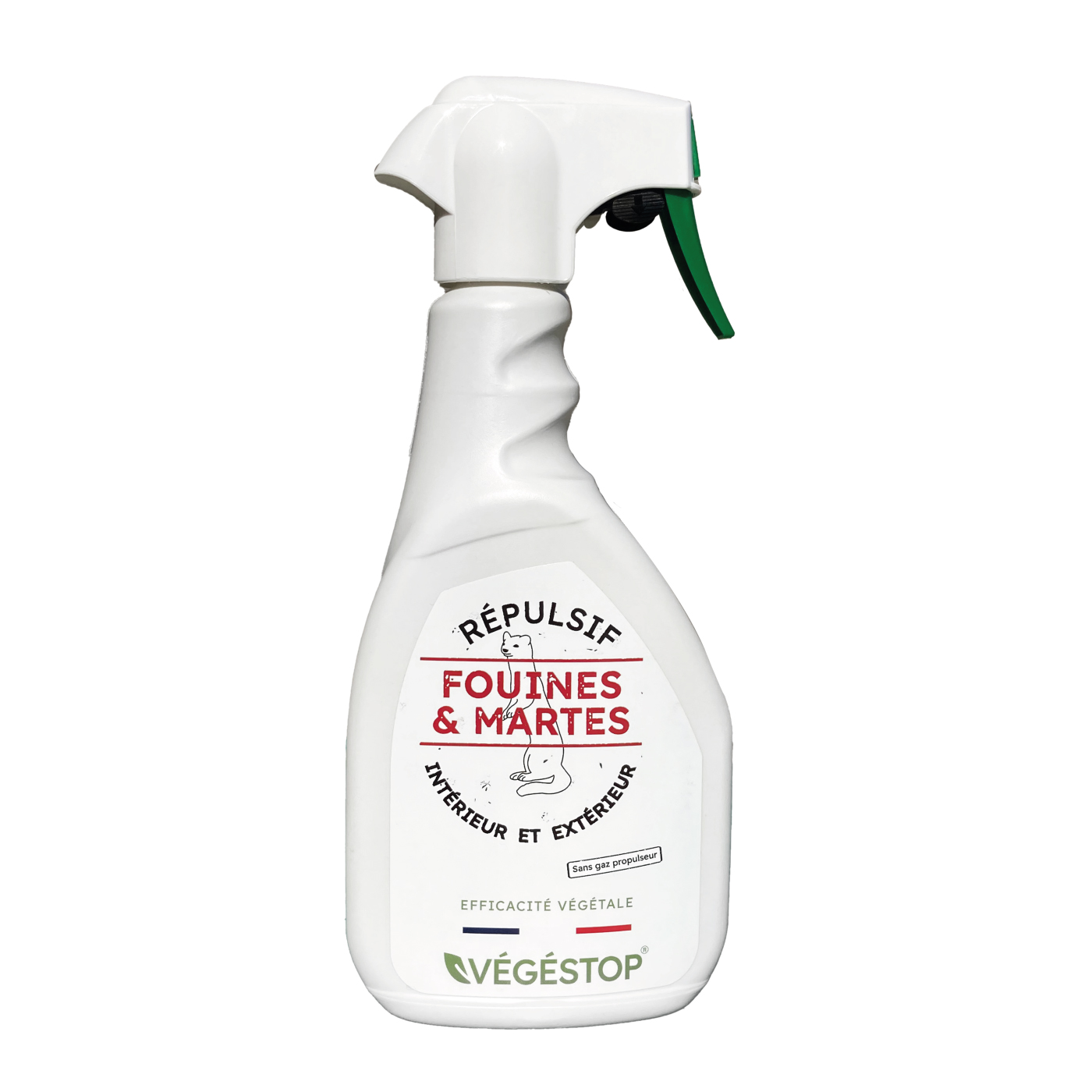 VEGESTOP Répulsif Fouines et Martes - 500 ml - Eloigne les petits nuisibles - Longue durée - Action rapide