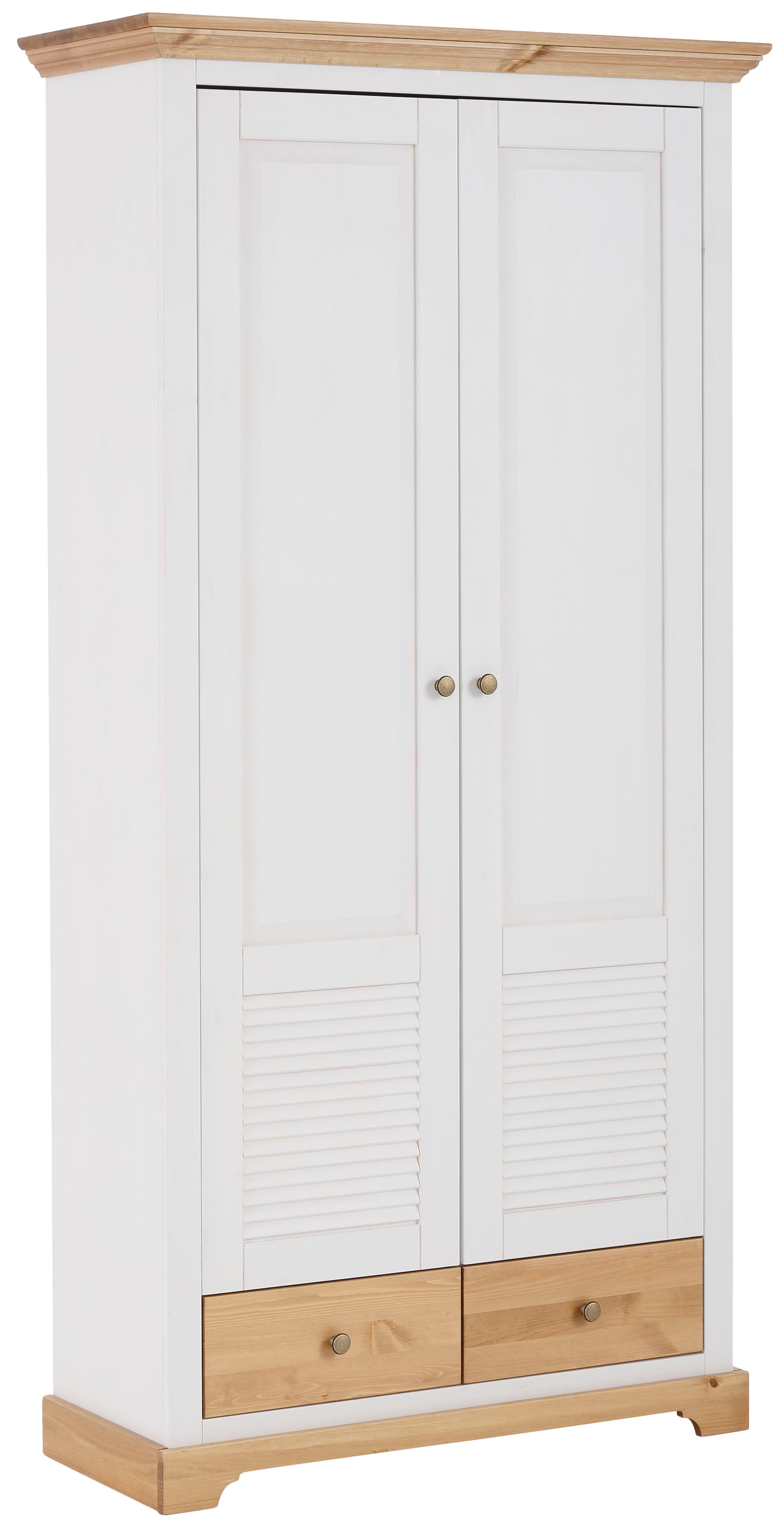 Home affaire Garderobenschrank »Ayanna« Breite 94 cm, 2-türig, aus massiver Kiefer, FSC®