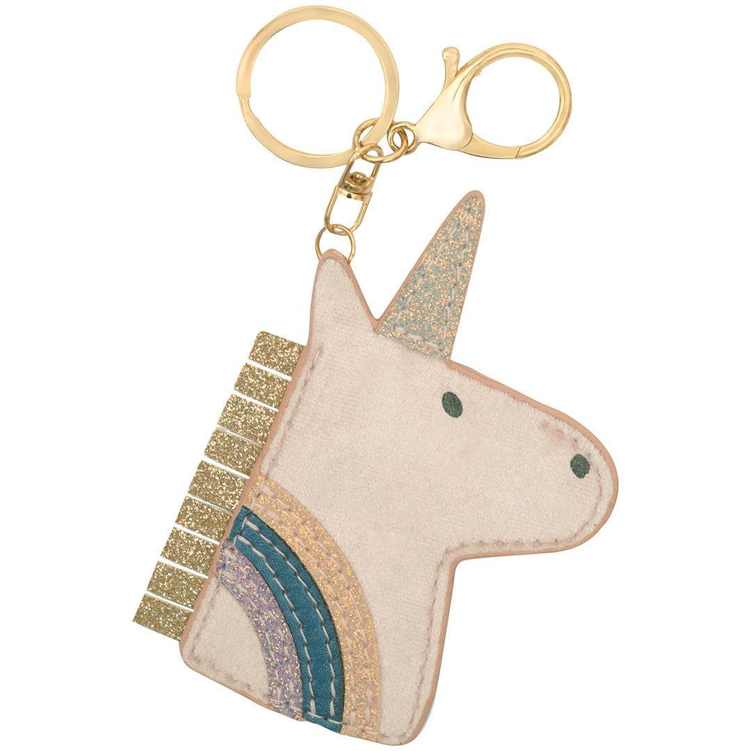 mimi & lula sleutelhanger unicorn - pink multi