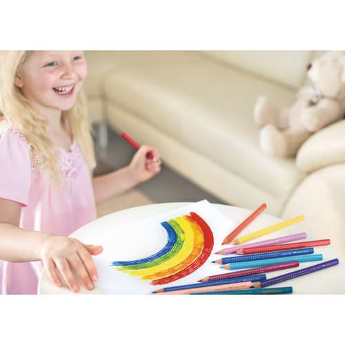 FABER-CASTELL Jumbo Grip Farbstifte-Set