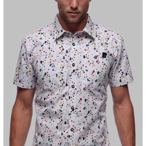 Chemise randonnée BLACK DIAMOND M SS SOLUTION SHIRT BIRCH-GYM HOLD PRINT