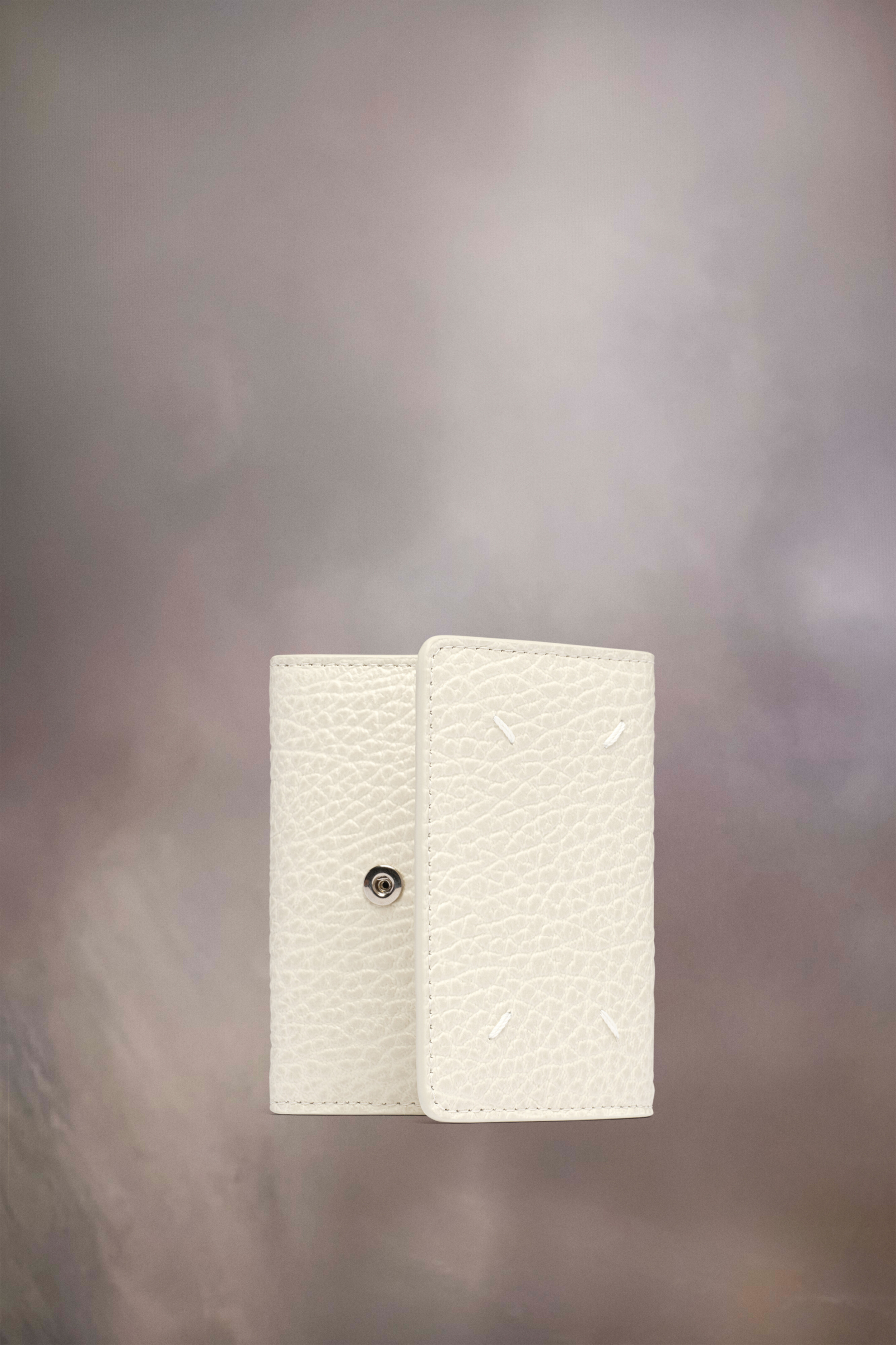 Portefeuille Four stitches cuir | Femme Gris clair