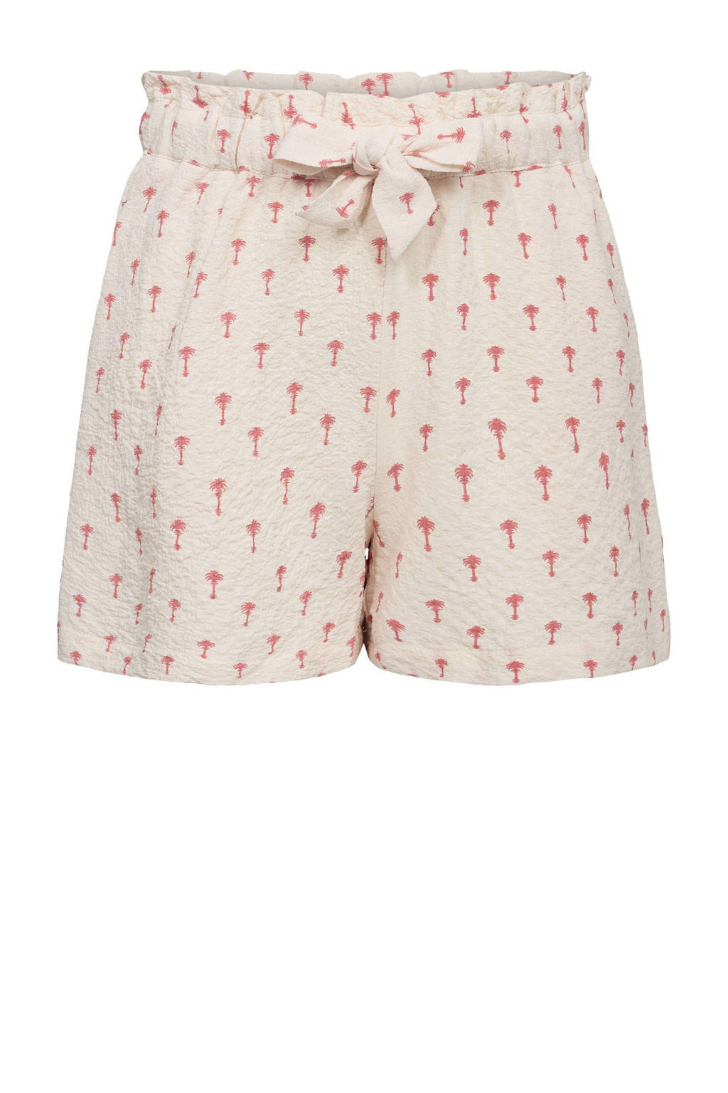 Sofie Schnoor casual short met all over print ecru/roze