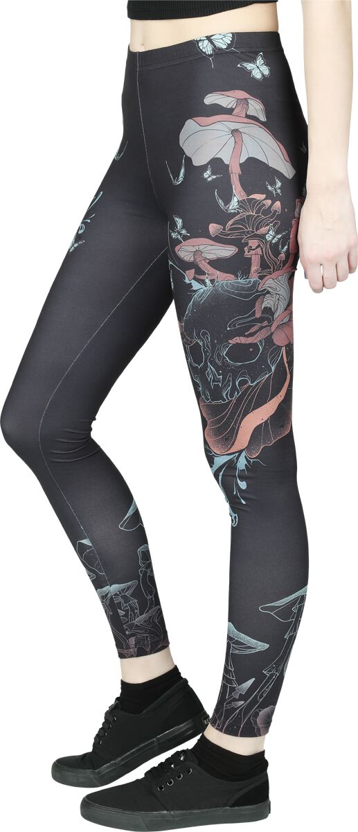 Leggings avec Imprimé Crâne & Champignon | Full Volume by EMP Legging