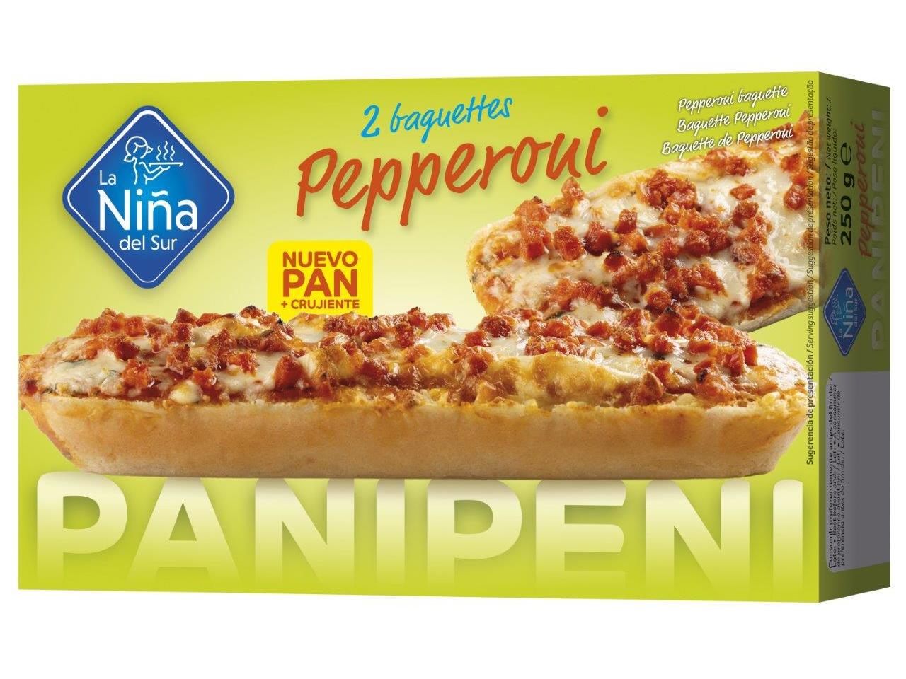 BAGUETE LA NIÑA DEL SUR PEPPERONI 2UN 250G