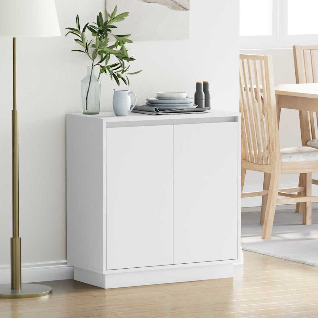 vidaXL Dressoir met plank wit 71 x 34,5 x 75 cm houtmateriaal