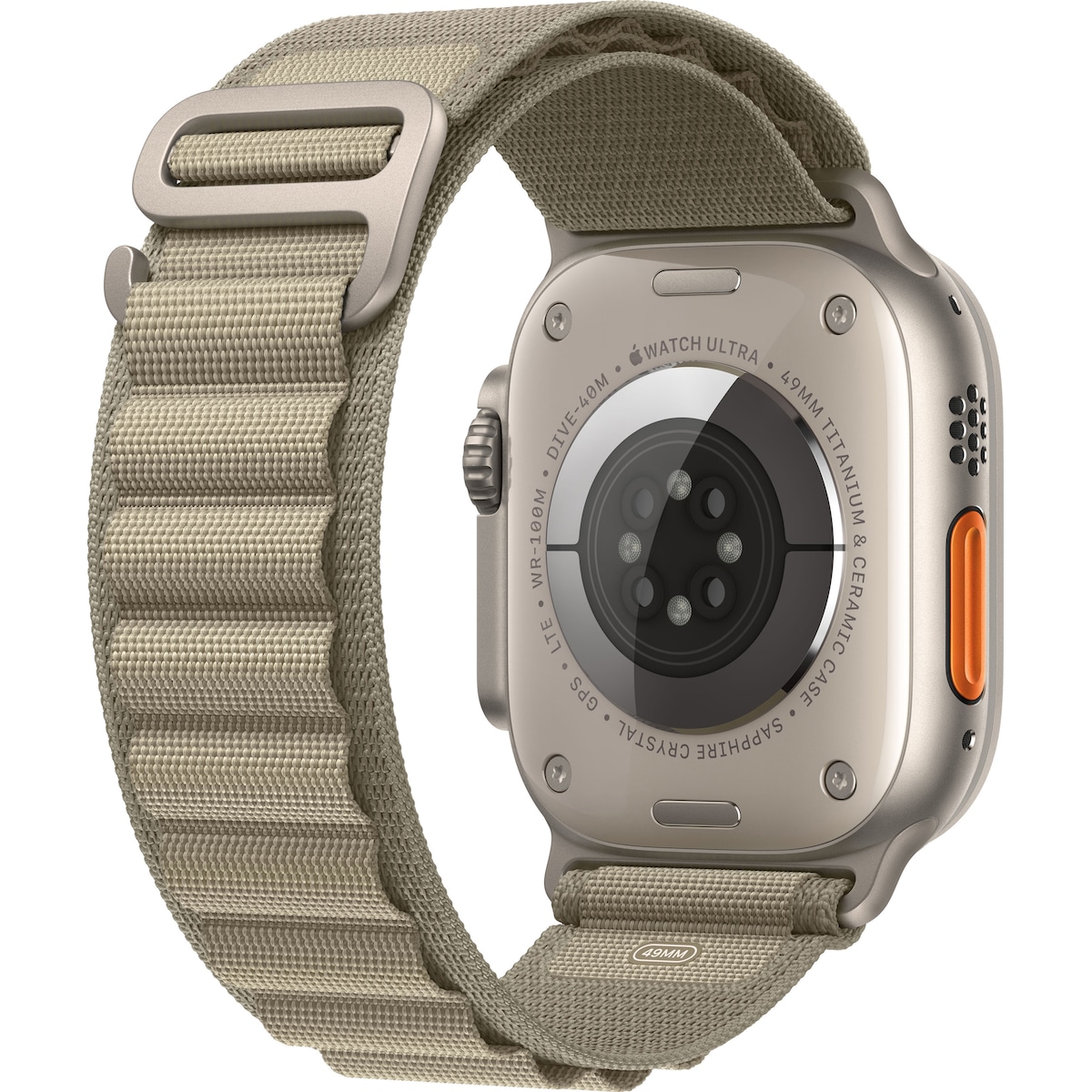 Apple Watch Ultra 2 49mm GPS+CEL Titanium M (Oliven/Alpine Loop)