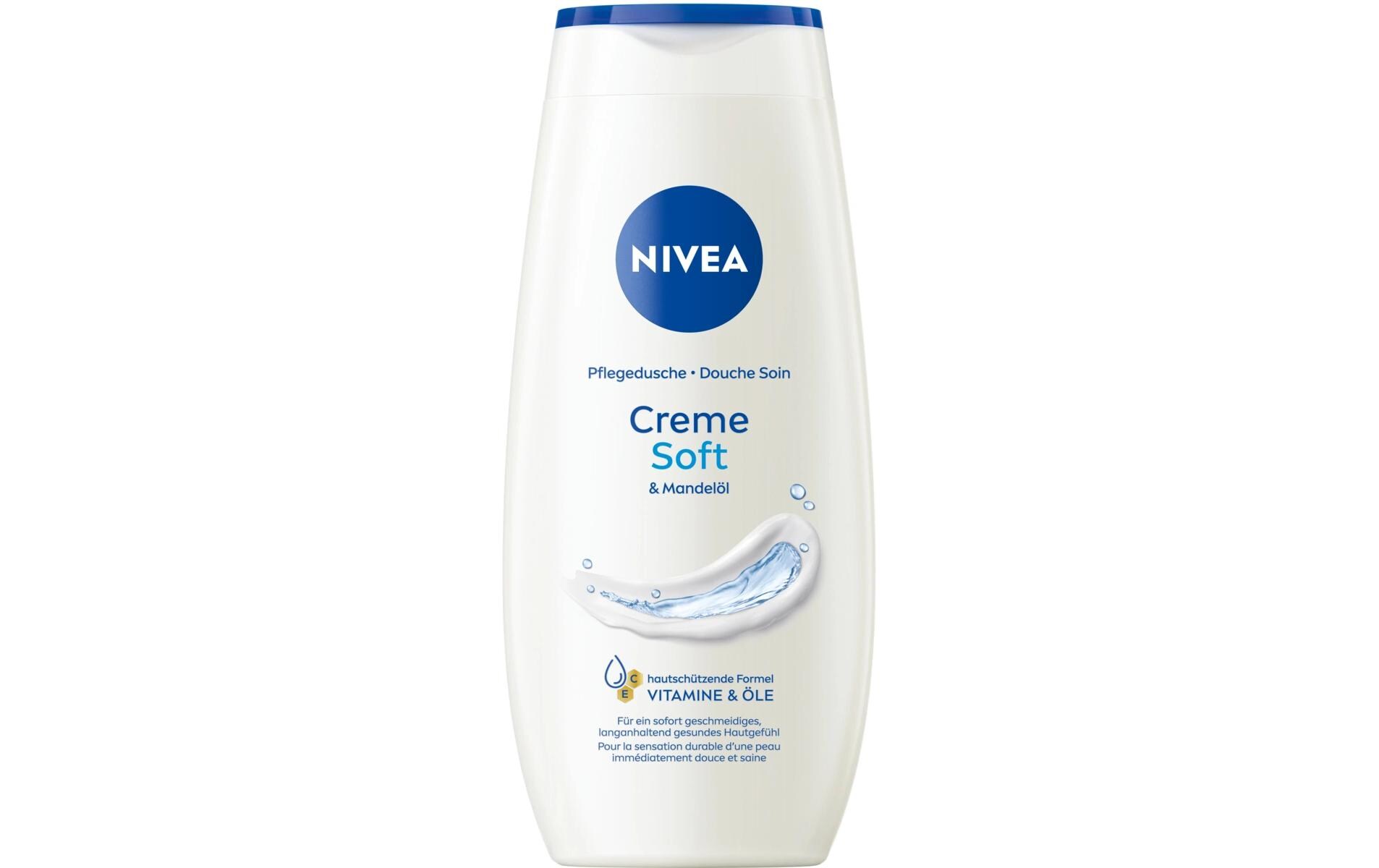 Duschcreme Pflegedusche Creme Soft 250 mlDuschcreme mit wertvollem Mandel-Öl pflegt die Haut sanft