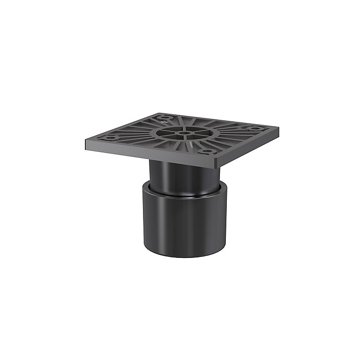 Lot de 2 pieds bas réglables gris GoodHome Atomia Hauteur min 5 cm max 6 cm