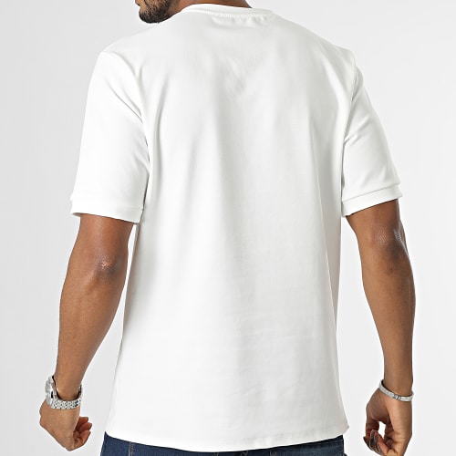 Tee Shirt A Poche Blanc Beige