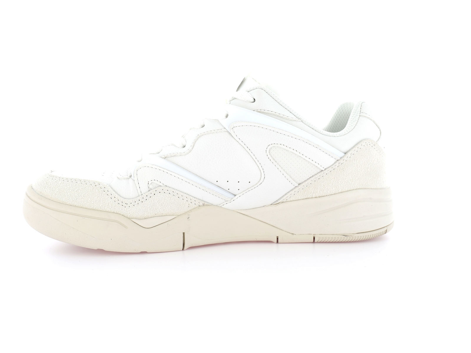 Kappa-AUTHENTIC ATLANTA 1 Matières combinées Blanc