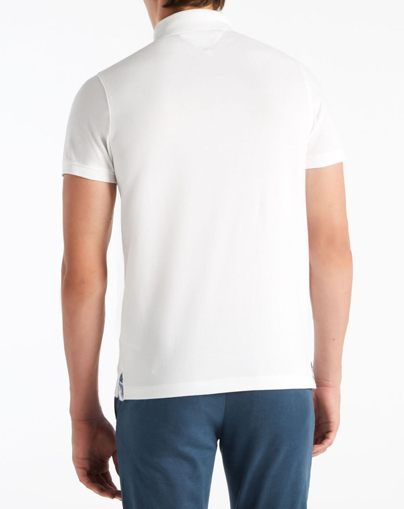 Tommy Hilfiger Polo col Gorg imprimé blanc
