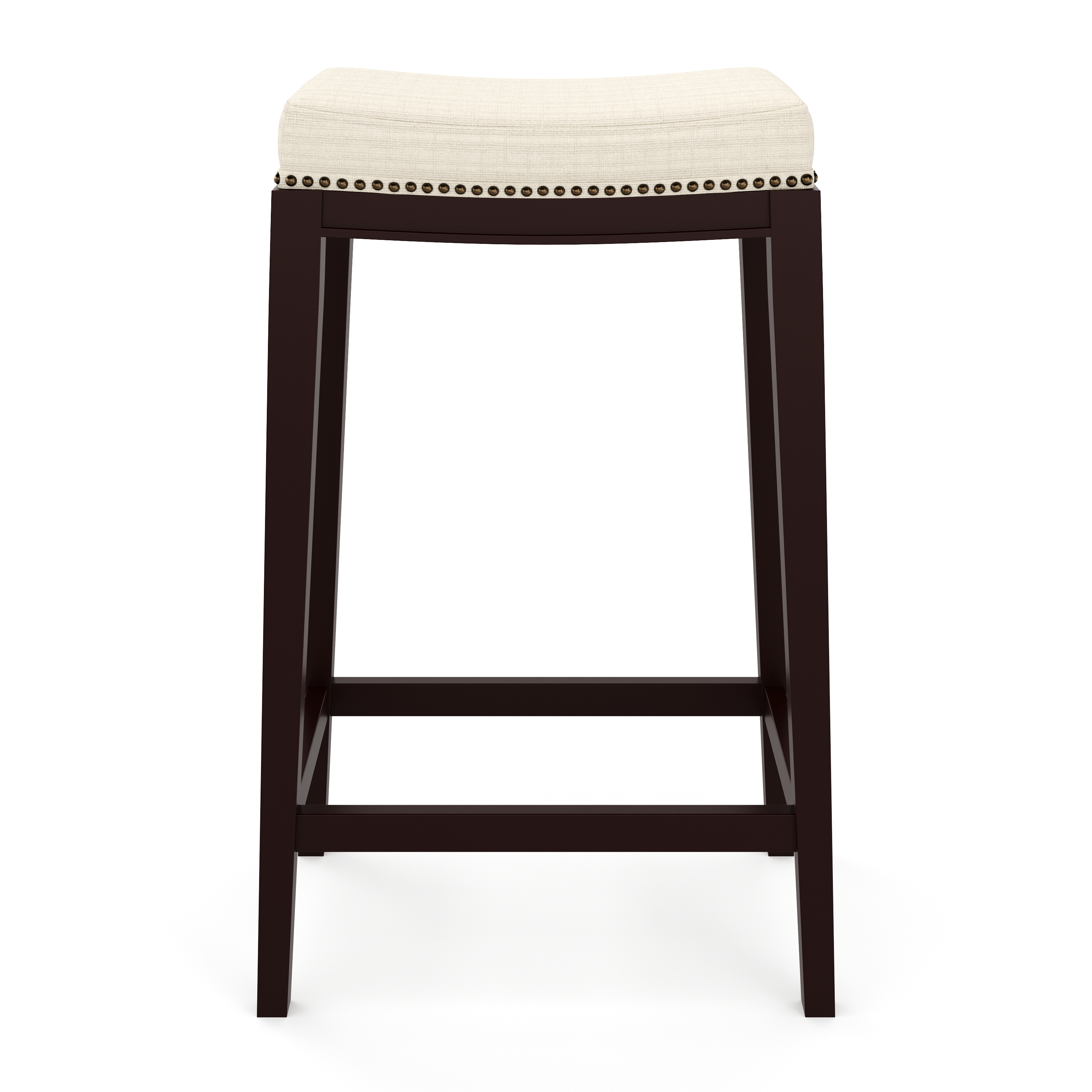 Barhocker ALONSO beige/dunkelbraun