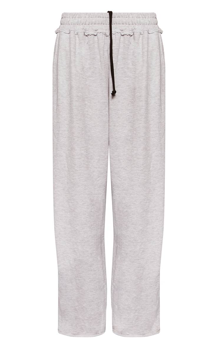 Gris Cendré Joggers Oversize À Cordon Contrasté