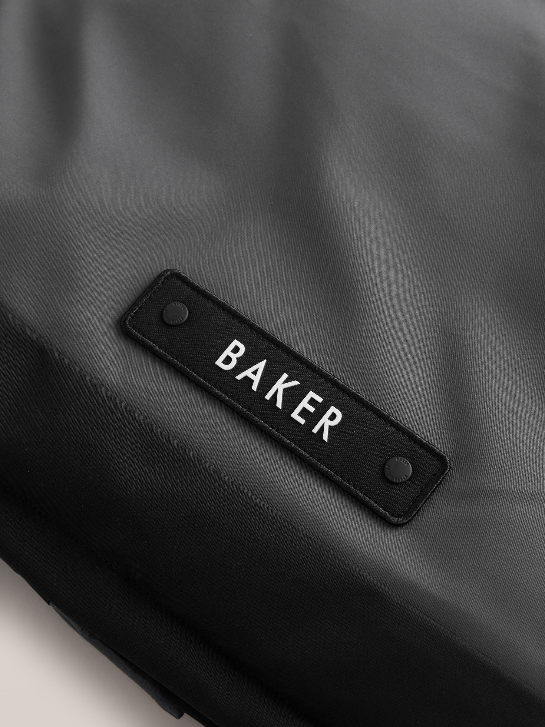 Antracietkleurig/zwart - Baker by Ted Baker regenbestendige colourblockparka
