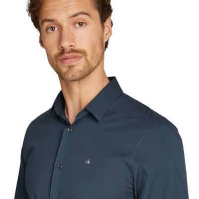 Chemise à manches longues homme Poplin Stretch Slim CALVIN KLEIN