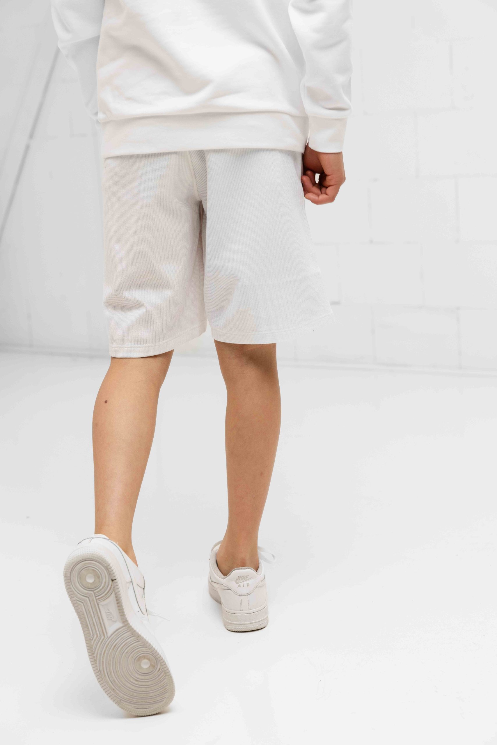 Hugo Boss Knit Korte Broek Kids Wit