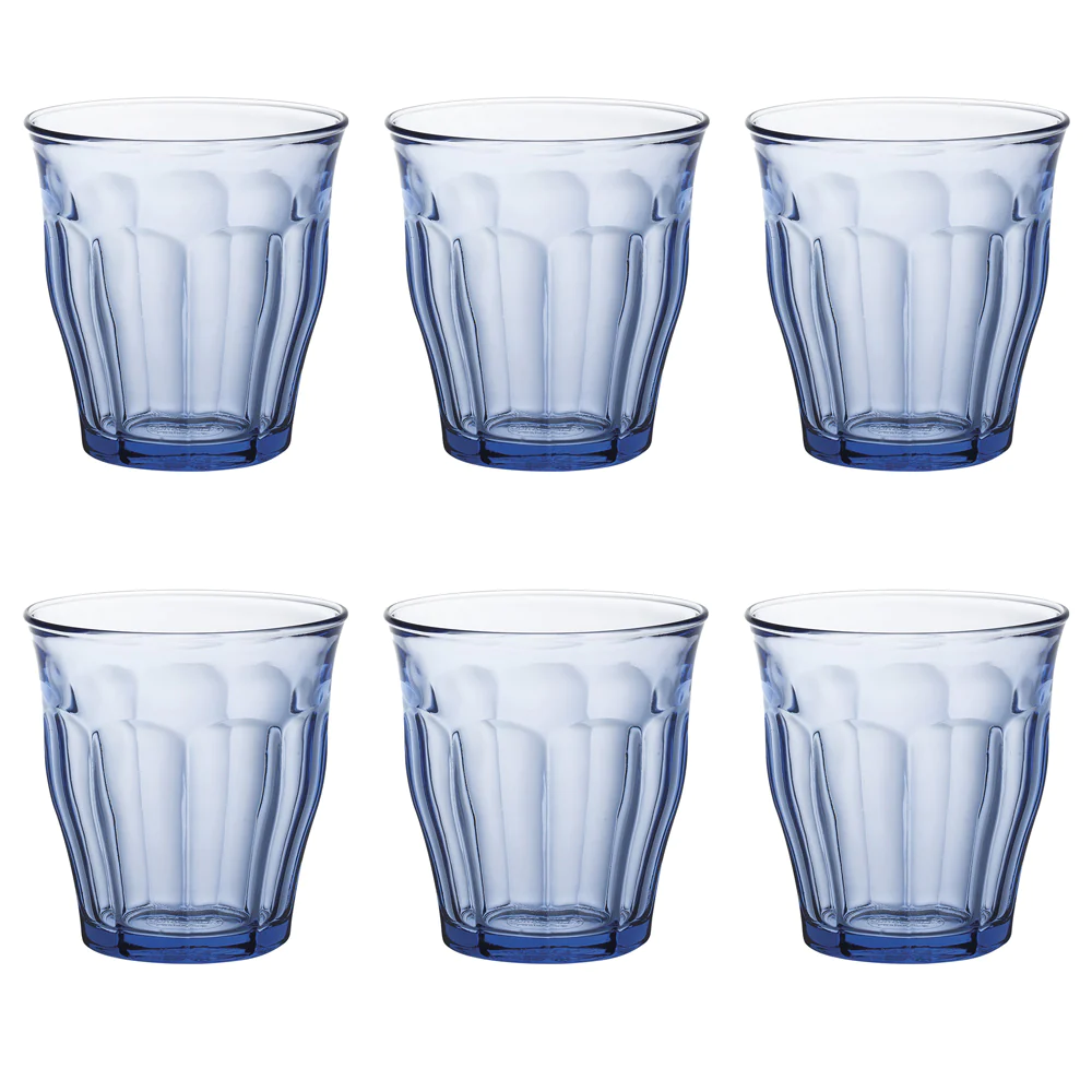 Boîte de 6 gobelets Picardie 25 cl bleu Trend'up