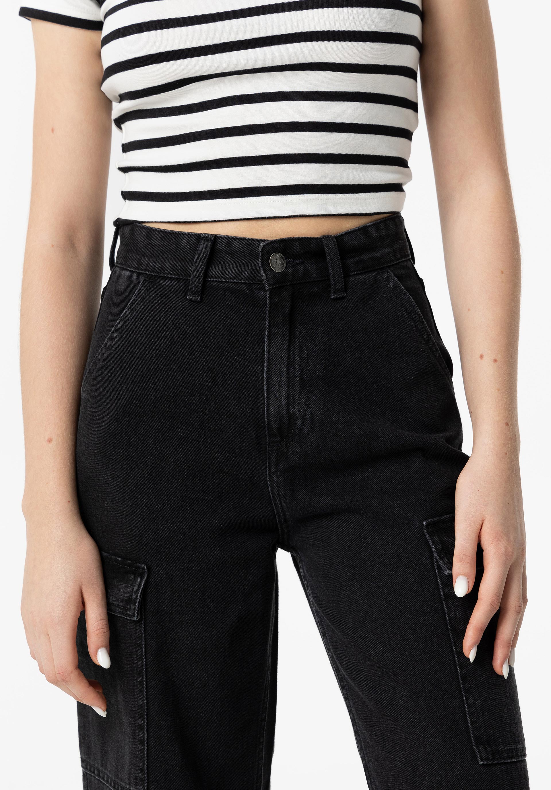 Jeans Cargo Wide Leg